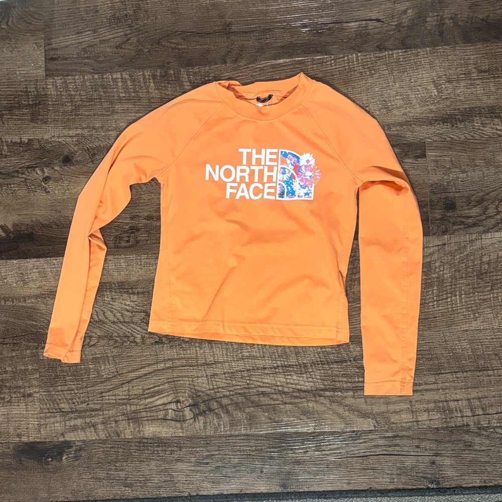 The North Face Orange Long Sleeve Tee